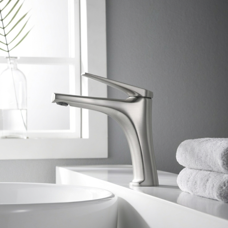 Mitigeur lavabo Lagia Acier