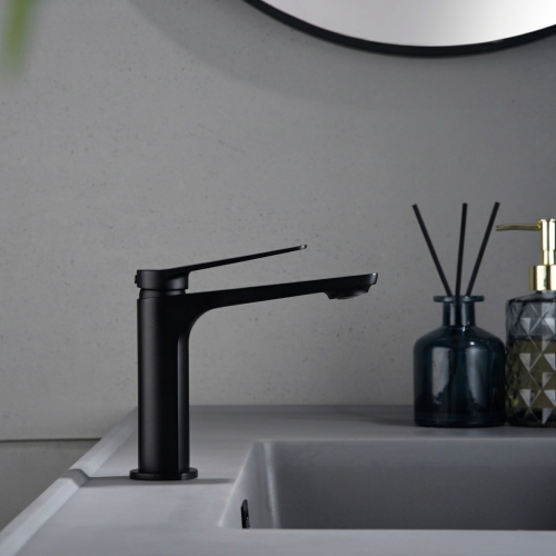 Mitigeur lavabo Cuba Noir Mat