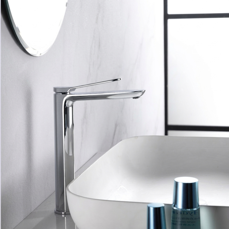 Mitigeur lavabo Duck haut chrome