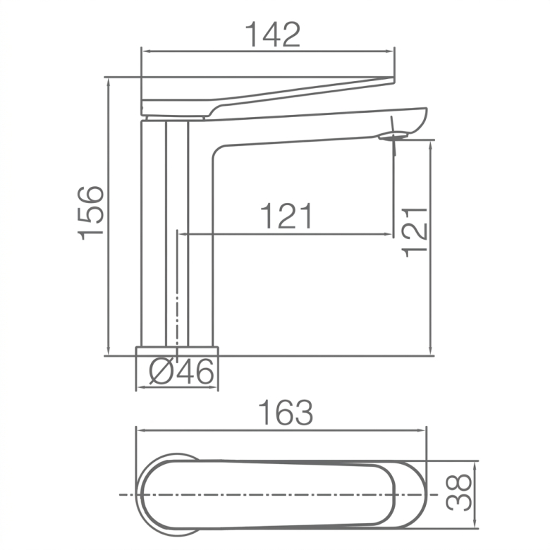 Mitigeur lavabo Duck blanc