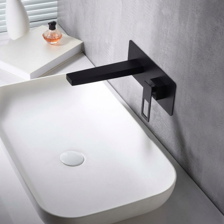 Mitigeur lavabo Encastré Silvione noir