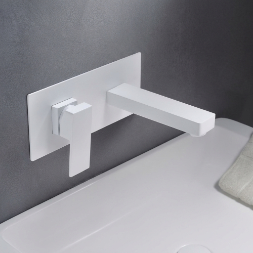 Mitigeur lavabo Encastré Luiza blanc