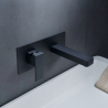 Mitigeur lavabo Encastré Luiza noir