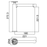 Mitigeur lavabo Circle haut chrome