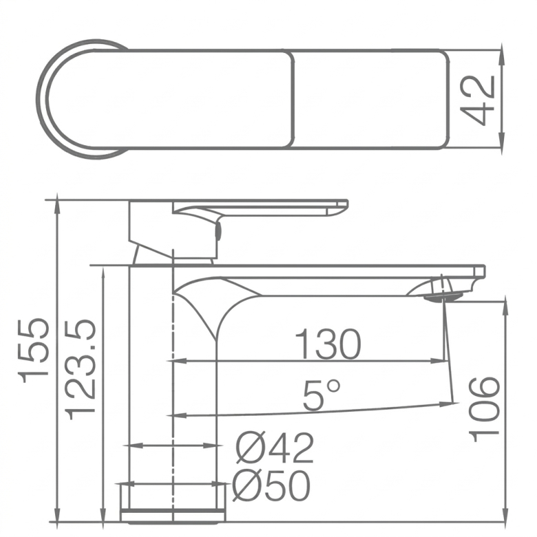 Mitigeur lavabo Bali chrome