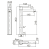 Mitigeur lavabo haut Sydney chrome