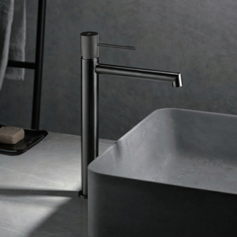 Mitigeur lavabo haut Tokyo Gris Anthracite