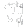 Mitigeur lavabo Encastré Milan Gris Anthracite