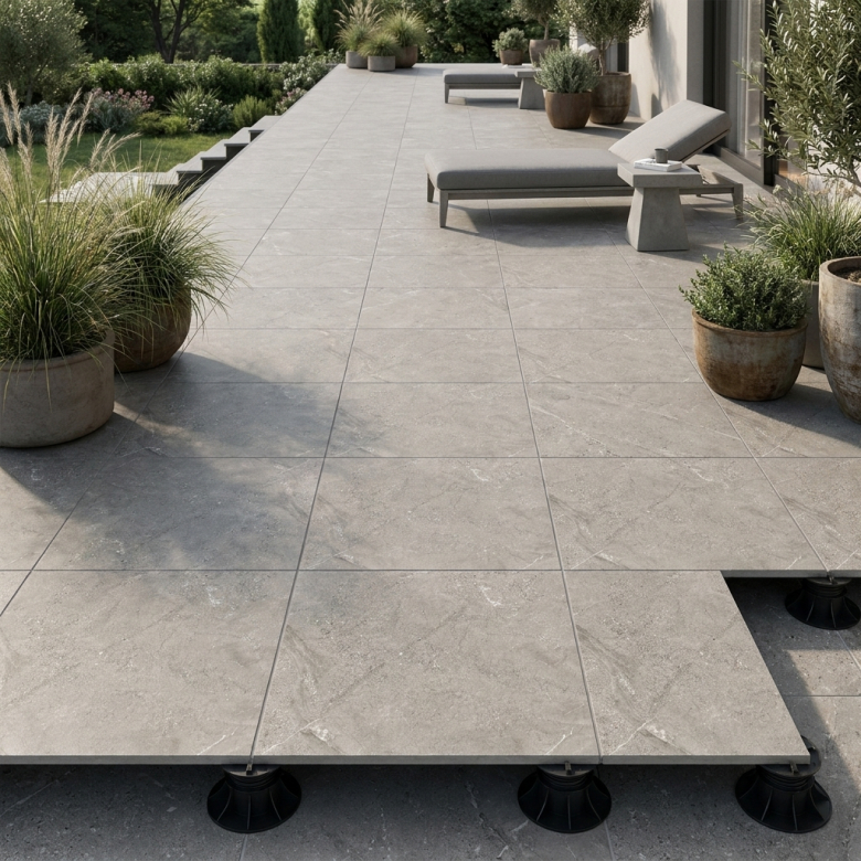 Dalle extérieur Toscana 2.0 gris R11 60x60cm