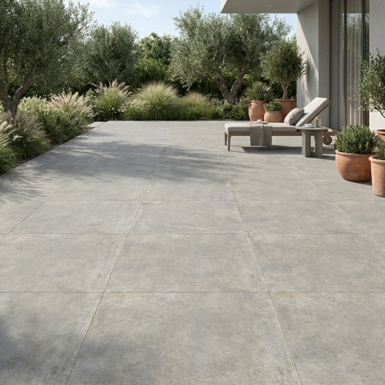 Dalle extérieur effet pierre Arezzo 2.0 Gris R11 60x60 cm