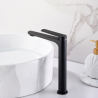 Mitigeur lavabo Cuba haut Noir Mat