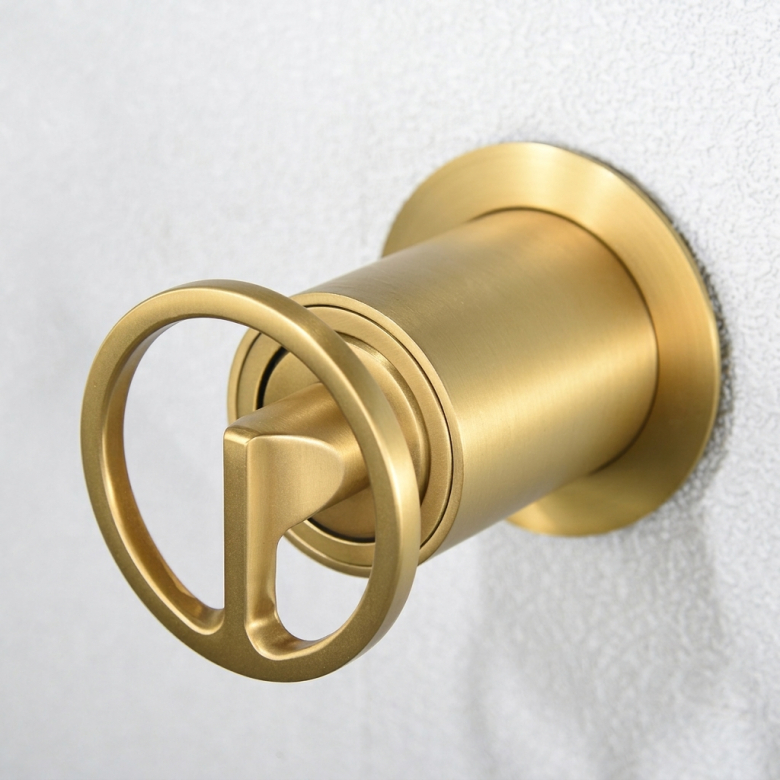 Mitigeur lavabo Encastré Circle Or Brossé