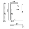 Mitigeur lavabo Riglione haut chrome