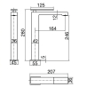 Mitigeur lavabo Riglione haut Gris Anthracite