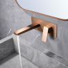 Mitigeur lavabo Encastré Riglione Or Rose Brossé