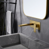 Mitigeur lavabo Encastré Riglione Or Brossé