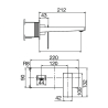 Mitigeur lavabo Encastré Riglione Gris Anthracite