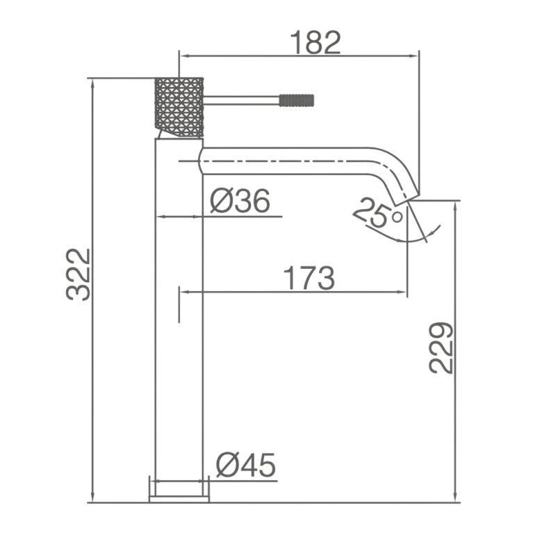 Mitigeur lavabo haut Zena Chrome