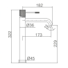 Mitigeur lavabo haut Zena Chrome