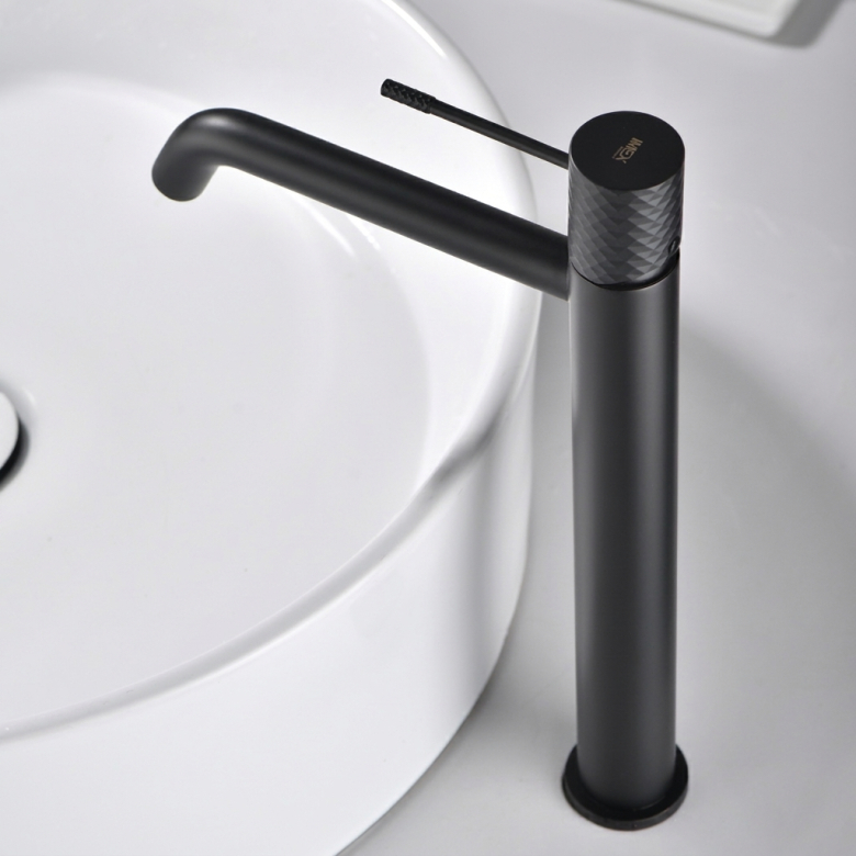 Mitigeur lavabo haut Zena Noir Mat