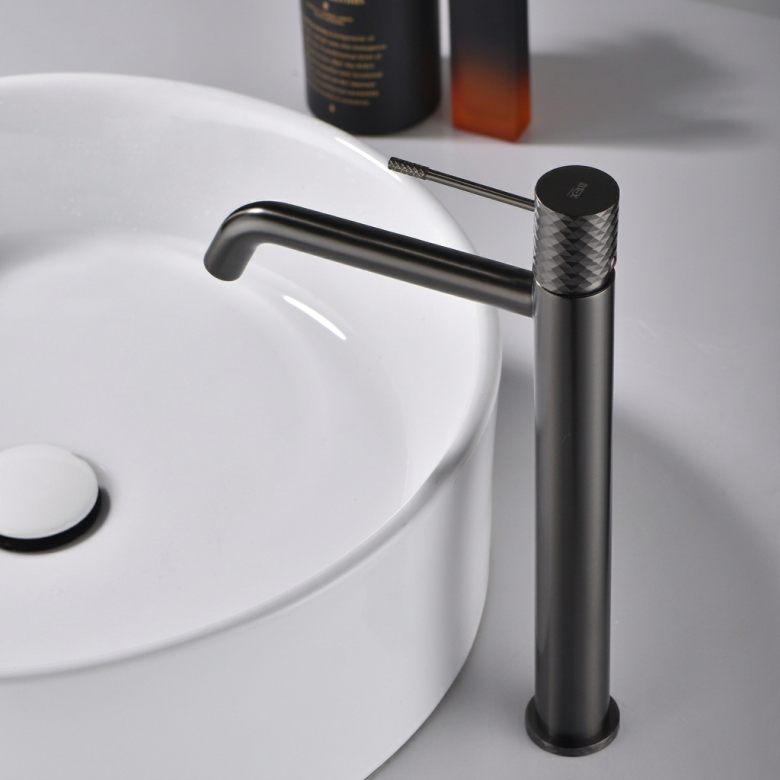 Mitigeur lavabo haut Zena Gris Anthracite