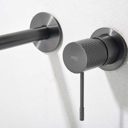 Mitigeur lavabo Encastré Zena Gris Anthracite