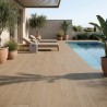 Dalle extérieur effet bois Sandhill 2.0 miel R11 30x120 cm