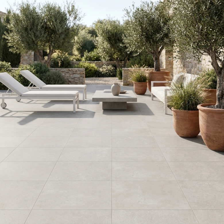 Dalle extérieur Gravi 2.0 crème R11 60x60 cm