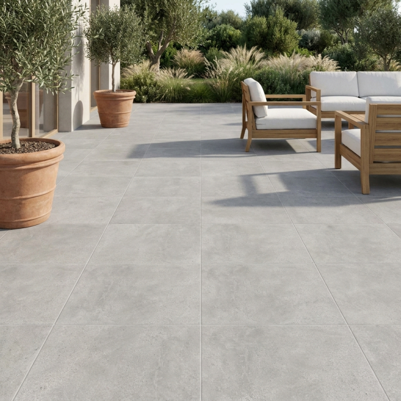 Dalle extérieur Sellwood 2.0 gris clair R11 60x60 cm