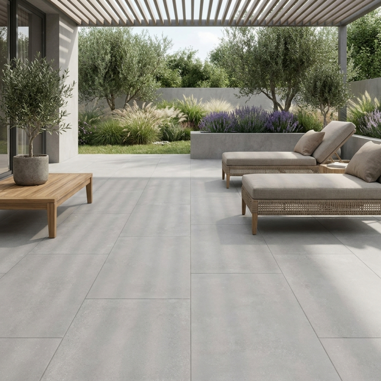 Dalle extérieur Rockfeller 2.0 pearl R11 60x120 cm