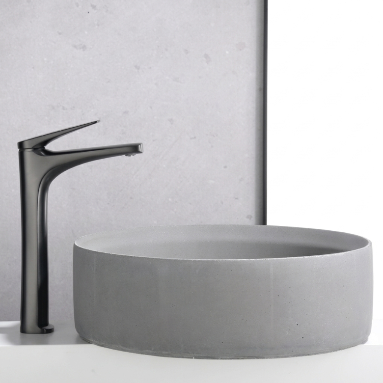 Mitigeur lavabo haut Lagia Gris Anthracite