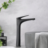 Mitigeur lavabo haut Lagia Noir Mat