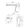 Mitigeur lavabo Encastré Lagia Chrome