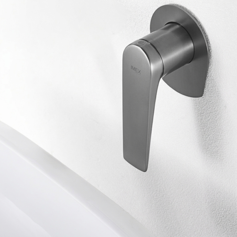 Mitigeur lavabo Encastré Lagia Gris Anthracite