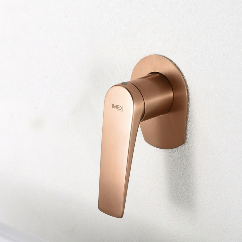 Mitigeur lavabo Encastré Lagia Or Rose Brossé