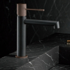 Mitigeur lavabo Tokyo Gris Mat / Champagne