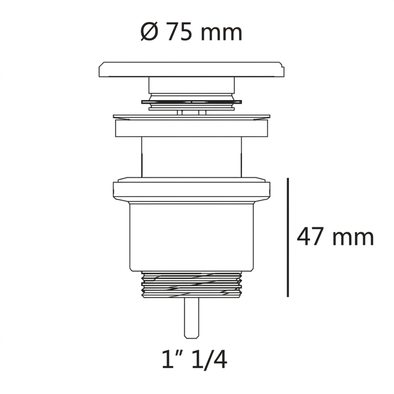 Vasque simple Selene Cuve XXL centrée