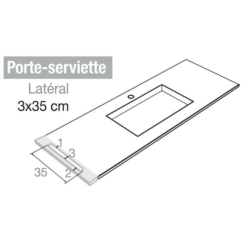 Schéma porte-serviette