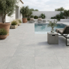Carrelage sol extérieur effet pierre Ancolie perle R11 60x60 cm