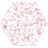 Carrelage sol hexagonal Terrazzo Pink 23x23 cm