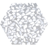 Carrelage sol hexagonal Terrazzo gris clair 23x23 cm