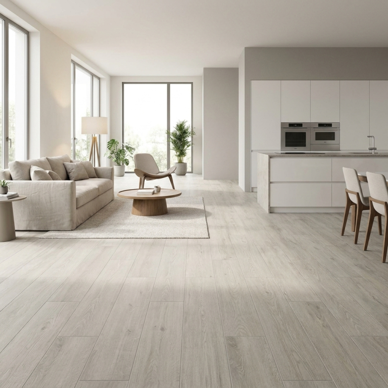 Carrelage sol imitation parquet Landes greige 23*120 cm