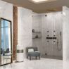 Carrelage sol et mur poli effet marbre Botticcino white beauty 60120 cm