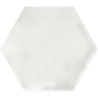 Carrelage sol hexagonal Acuarela blanc grisé 12,4x10,6 cm