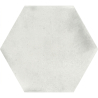 Carrelage sol hexagonal Acuarela blanc grisé 12,4x10,6 cm