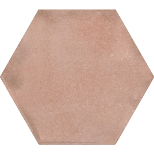 Carrelage sol hexagonal Acuarela rose poudré 12,4x10,6 cm