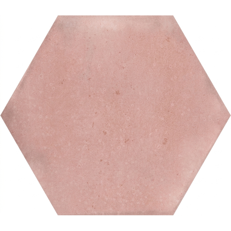 Carrelage sol hexagonal Acuarela rose poudré 12,4x10,6 cm