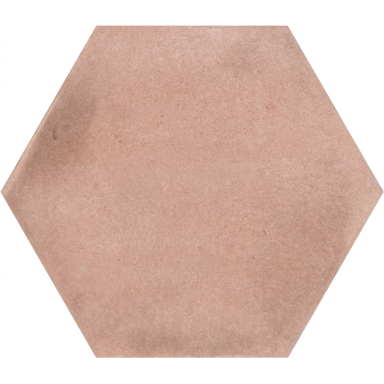 Carrelage sol hexagonal Acuarela rose poudré 12,4x10,6 cm