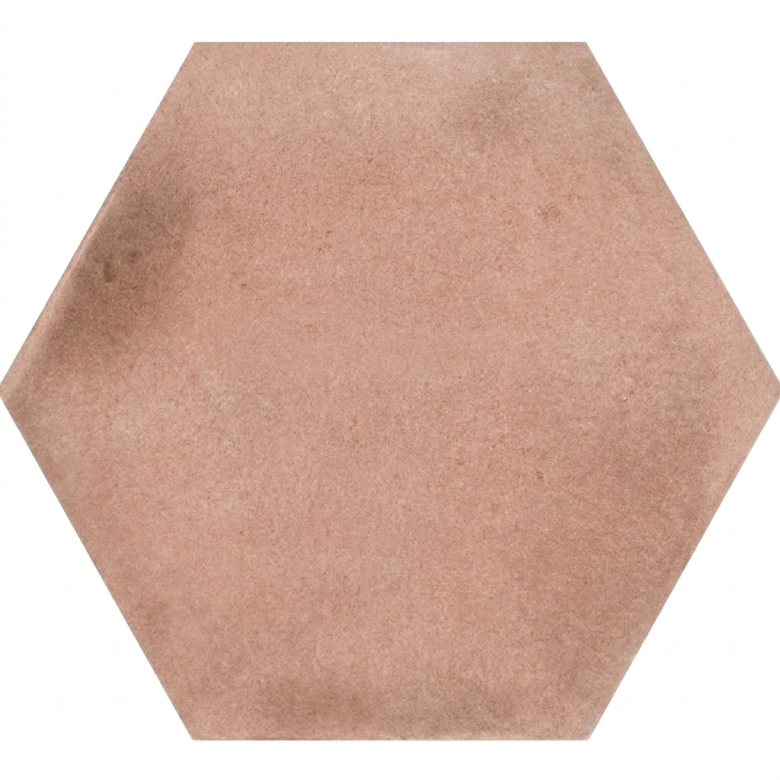 Carrelage sol hexagonal Acuarela rose poudré 12,4x10,6 cm
