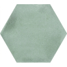 Carrelage sol hexagonal Acuarela menthe 12,4x10,6 cm
